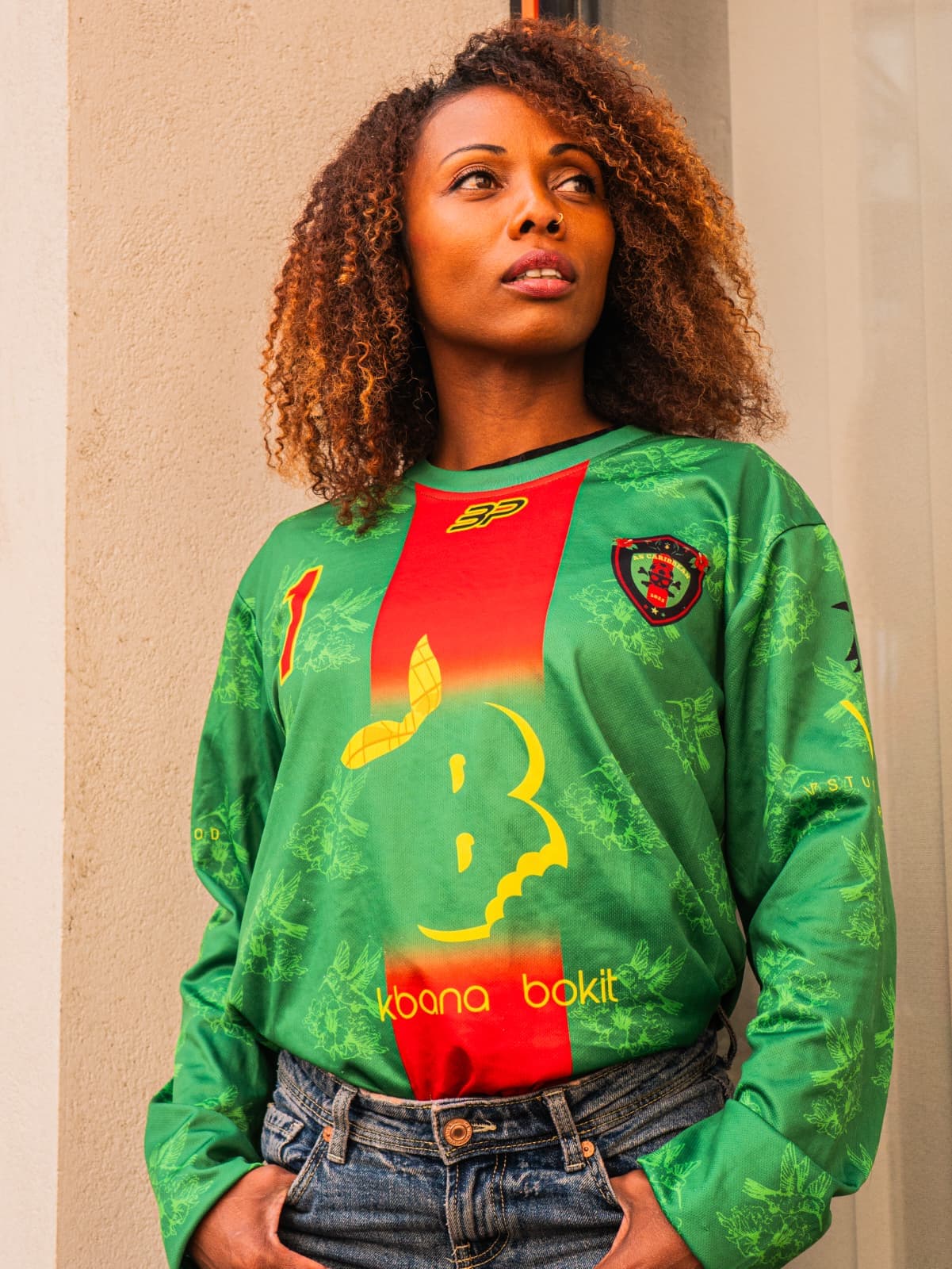 Maillot manches longues vert AS Caribbean