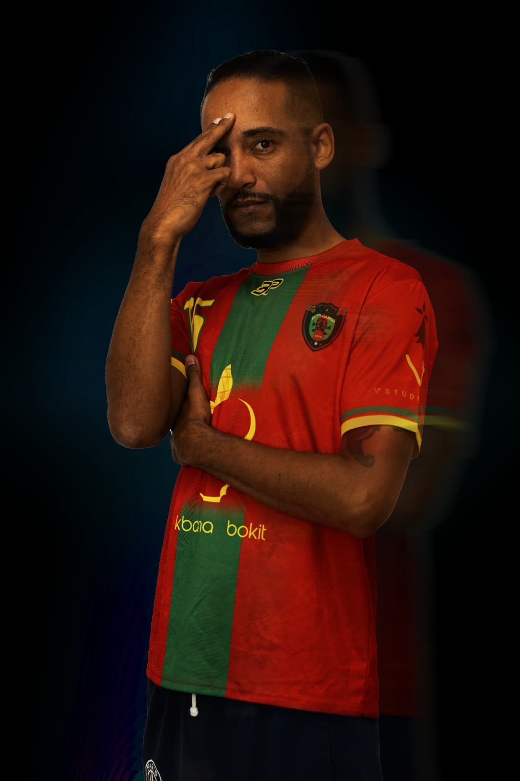 Maillot match rouge AS Caribbean